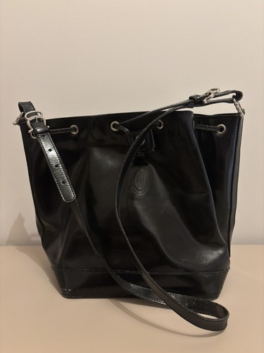 Vintage leder handtasche - vintage,