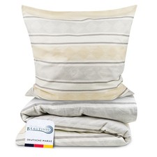 2tlg 4tlg Bettwäsche 155x220cm 135x200cm  Biber Bettbezug Kissen Decke Baumwolle