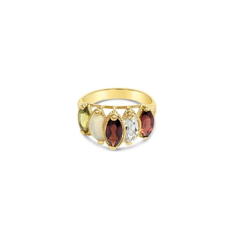 Granat opal peridot - opal,,