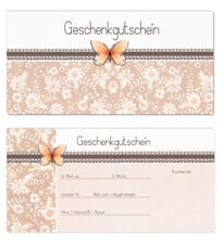 25 x  Geschenkgutscheine