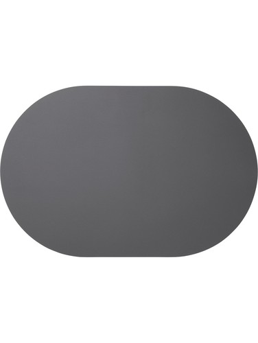 Tischset grauer lederoptik - in,