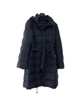 Max Mara Weekend Daunen Mantel,dunkelblau, knielang, Gr. 40