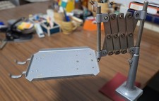 Telephon Ablage Vintage Scherengitter Teleskop ausziehbar Retro Hammerschlag