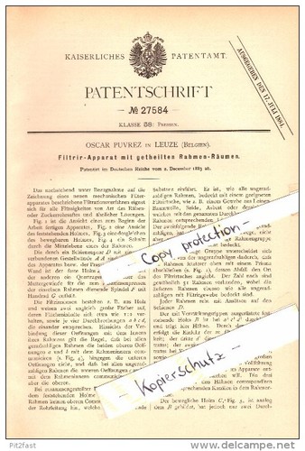 Original patent oscar puvrez - original,