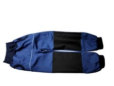 handmade Outdoorhose Waldkindergarten Junge jeansblau Jeans Knieflicken