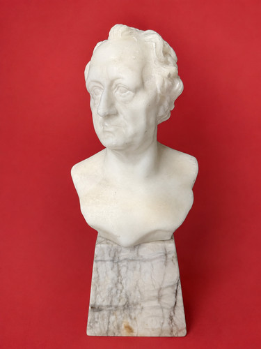 Antike alabaster büste - antike, j.w