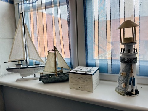 Maritim set küste blau weiß - küste,