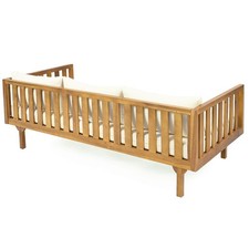 3-Seater Beige Daybed with