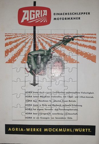 Werbeanzeige 1960 agria - werbeanzeige,