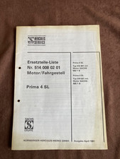 Ersatzteilliste Hercules Prima