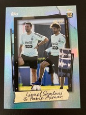 2025 Topps Focus Argentina Snapshots Lionel Scaloni / Pablo Aimar ed/99