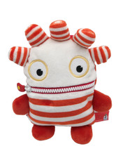 Sorgenfresser - Saggo - Schmidt Spiele gestreift rot/orange - 20 cm - mit Ring