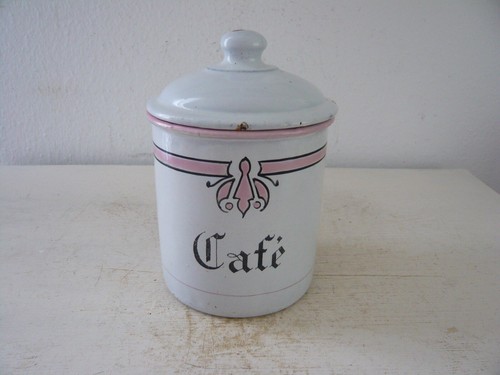 Alte emaille dose cafe - emaille,