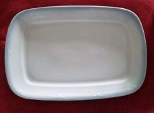 Kuchenplatte 21,5 X 32 cm Mitterteich Form 2040 Sissi Porzellan Weiß Blauer Rand