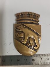 (2295)  Bärenwappen für Tropenhelm Bern Schweiz