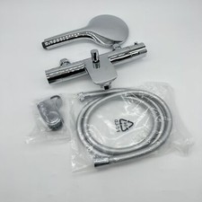 EISL CLT023ACR CLAUDIO Thermostat Badewannenarmatur inkl. Handbrause und Halter,