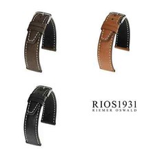 RIOS1931 Havana - Uhrenarmband aus Schweinsleder (39) - 3 Farben - 3 Breiten