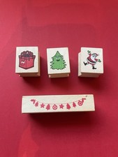 Holzstempel mit verschiedenen Weihnachtsmotiven ??‍??