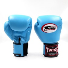 TWINS Boxhandschuhe BGVL3 Hellblau Kickboxen Muay Thai Boxen 10 12 14 16oz Leder