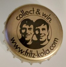 Kronkorken Fritz-Kola Collect & Win Hamburg Gold Schwarz Cola 1 Stück KK