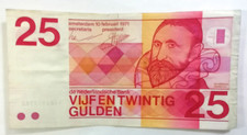 Banknote Niederlande, 25 Gulden, 1971