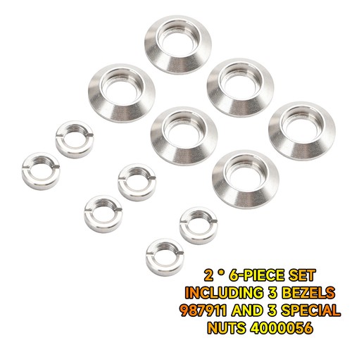 Dash switch bezel - 2×, &