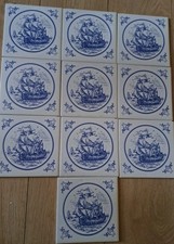 10 Alte Fliesen,Unbenutzt