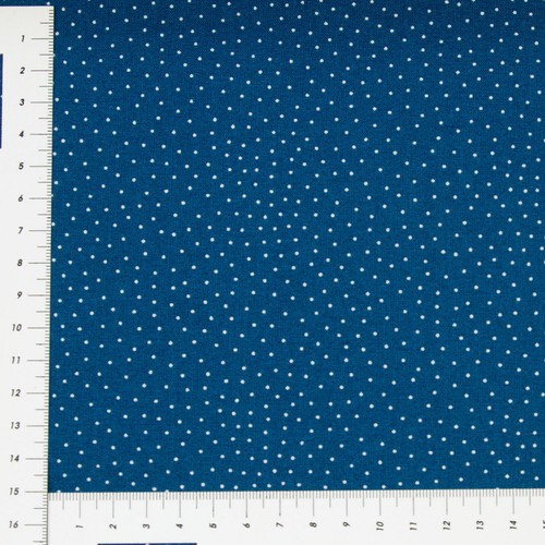 Blau mit weißen punkten - blau,