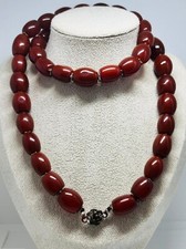 Vintage Karneol Edelsteinkette