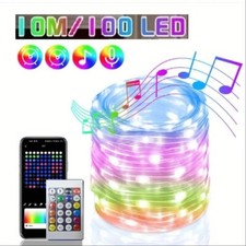 10m WS2812B RGB LED String 10m Smart IC APP Bluetooth Fernbedienung aussen Meter