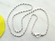 Collier Halskette Schlangenkette Ø 2mm Gliederkette Schmuck Hellsilber 43-44 cm