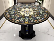 Rund marmor inlay esstisch - inlay, mit