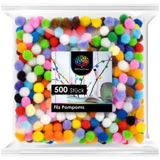 500x Pompons Filz-Kugeln