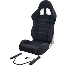 Tenzo-R Sportsitz Halbschalensitz Stoff Schwarz Grau mit 405er Laufschienen