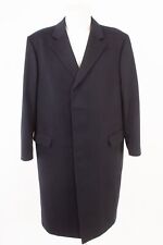 EDUARD DRESSLER Herren Mantel Wollmantel Gr. 28 Reines Kaschmir Cashmere Blau