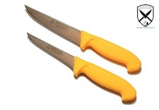 2er Set Ausbeinmesser 11,5cm & Fleischermesser 15cm Solingen.