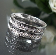 Ring Edelstahl Strass