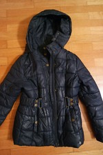 dunkelblaue Daunenjacke Mantel,mit Kapuze, Tom Taylor, Größe M