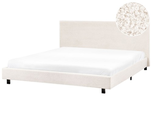 Polsterbett bouclé creme - polsterbett,