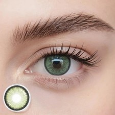 Grüne Kontaktlinsen ohne