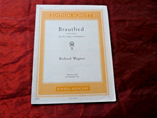 WAGNER Brautlied aus Lohengrin Noten für Harmonium und Text