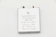 LB Papierkondensator A0,5/160/40k 160V Hergestellt in Deutschland / DIV10826