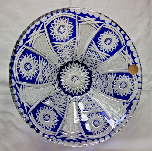 Bleikristall schale kobaltblau - bleikristall,
