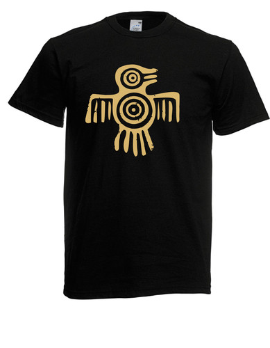 Herren shirt aztec bird ii - bird,
