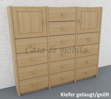 Massivholz Highboard Kernbuche