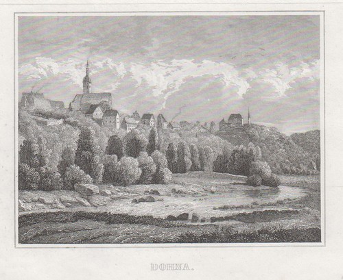 Dohna original stahlstich - dohna,