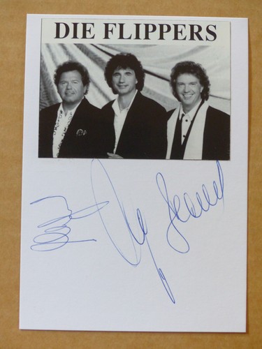 Die flippers signed autogramm - die,