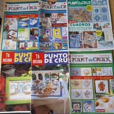 6 Stickhefte Kreuzstich Point  De Croix Vorlagen