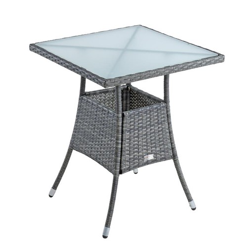Polyrattan beistelltisch - polyrattan,