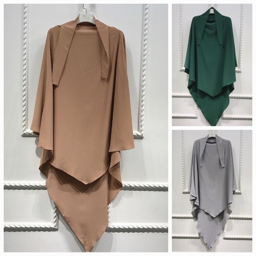 One layer khimar abayaa set - layer,
